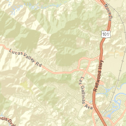 Saint Vincent California Street Map