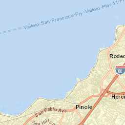 Pinole California Street Map