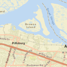 Pittsburg California Street Map