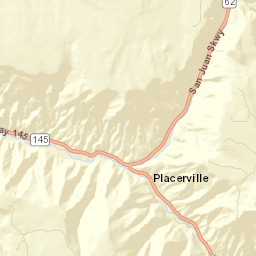 Placerville Colorado Street Map