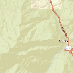 Ouray Colorado Street Map