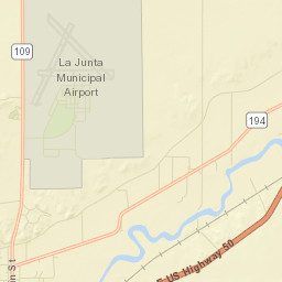 North La Junta Colorado Street Map