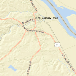 Sainte Genevieve Street Map