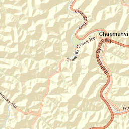 Chapmanville Street Map