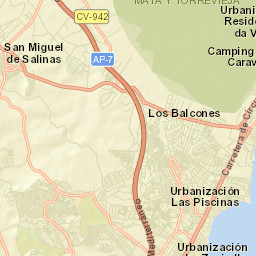 San Miguel de Salinas Street Map