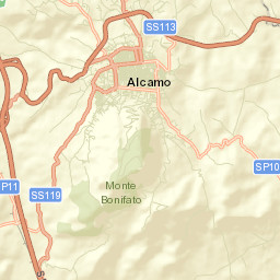 Alcamo Street Map