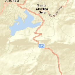 Santa Cristina Gela Street Map