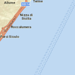Nizza di Sicilia Street Map
