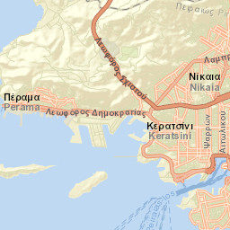 Pérama Street Map