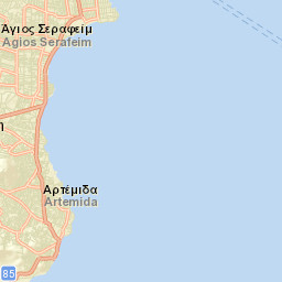 Artémida Street Map