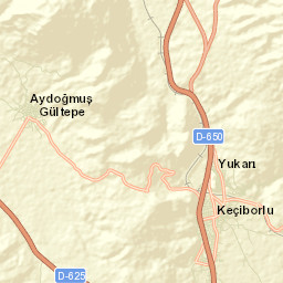 Keçiborlu Street Map