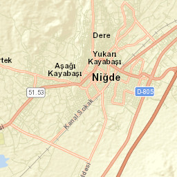 Niğde Street Map