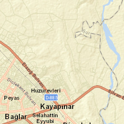 Kayapınar Street Map