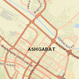 Ashgabat Street Map
