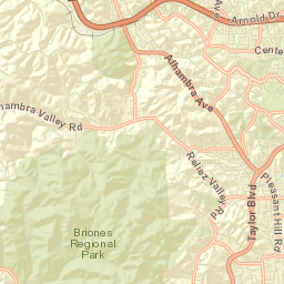 Muir California Street Map