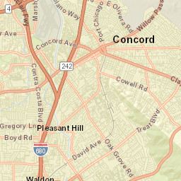 1847-1851 Elkwood Dr Concord CA Street Map