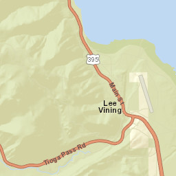 Lee Vining California Street Map