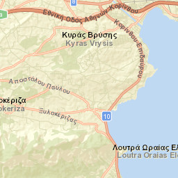 Kyrás Vrýsi Street Map