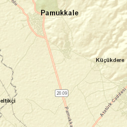 Pamukkale Street Map
