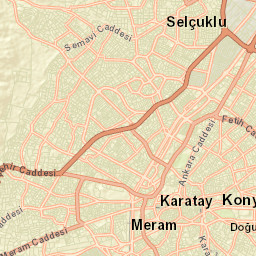 Konya Street Map