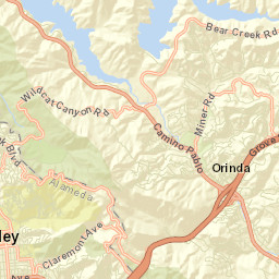 Orinda Village California Street Map