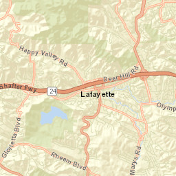 Rheem Valley California Street Map