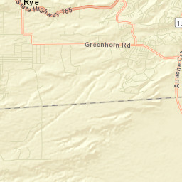 Rye Colorado Street Map