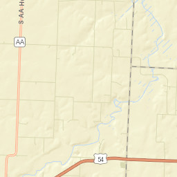 South County Road Hh, El Dorado Springs Street Map