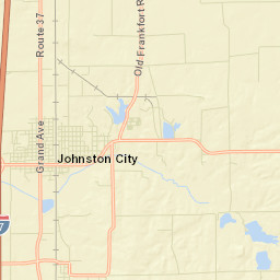 Johnston City Street Map