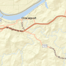 Cloverport Street Map
