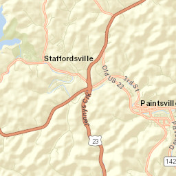 Paintsville Street Map