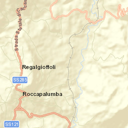 Roccapalumba Street Map