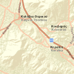 Kalývia Thorikoú Street Map