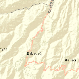 Babadağ Street Map