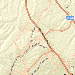 Merkezefendi Street Map