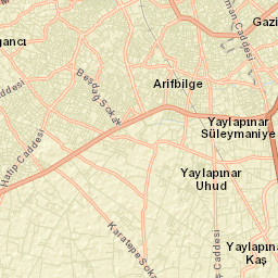 Meram İlçesi Street Map