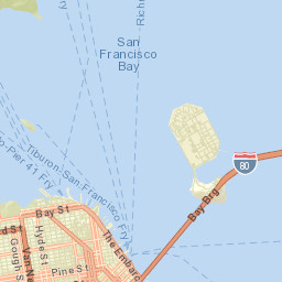 North Beach California Street Map