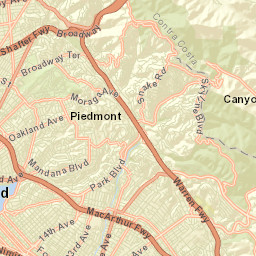 Trestle Glen California Street Map