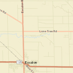 Escalon California Street Map