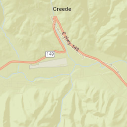 Creede Colorado Street Map
