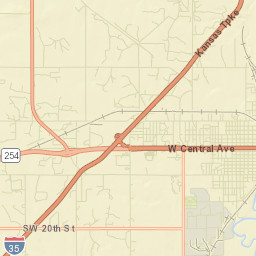 Kansas Turnpike, El Dorado, KS 67042 Street Map