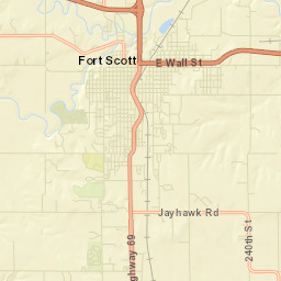 200-278 South National Avenue, Fort Scott Street Map