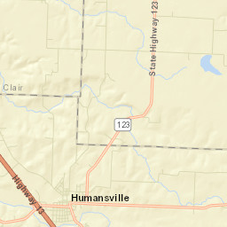 Humansville Street Map