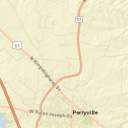 Perryville Street Map