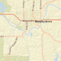 1101-1141 Walnut Street, Murphysboro, IL Street Map