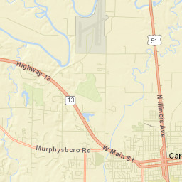 Carbondale Street Map