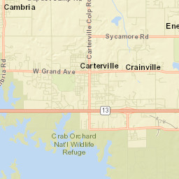 1100 Cambria Rd Carbondale IL Street Map