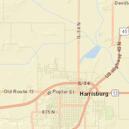 33-99 Old State Route 13 Harrisburg IL Street Map