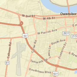 Owensboro Street Map