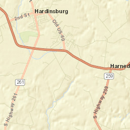 1-299 Stanley Gray Lane, Hardinsburg, KY  Street Map